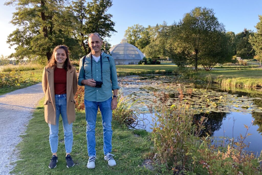 Mats och Karin i Bergianska trädgården, Stockholm