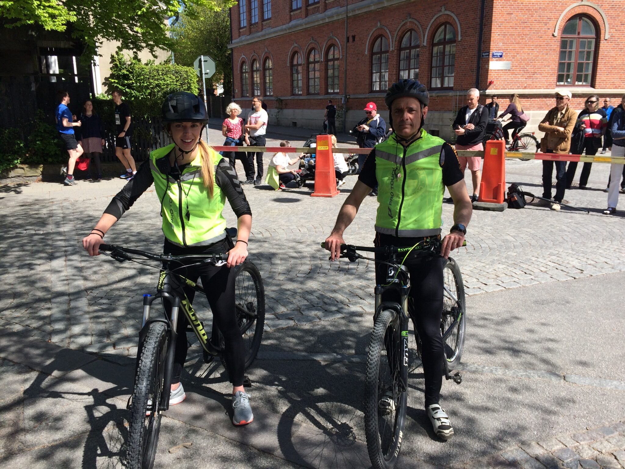 Mats och Lisa, förcyklister på Lundaloppet 2018